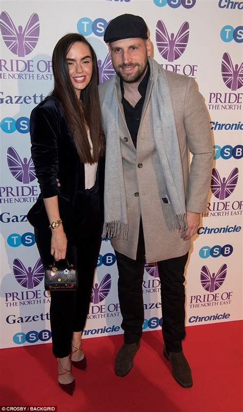 jennifer metcalfe and greg lake cosy up at pride of north east awards daily mail online