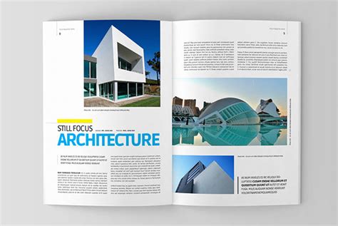 Architecture Magazine Template On Behance