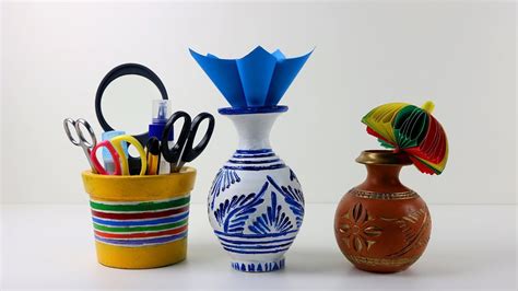 How To Paint Flower Vase Easy Popular Craft Flower Vase Painting