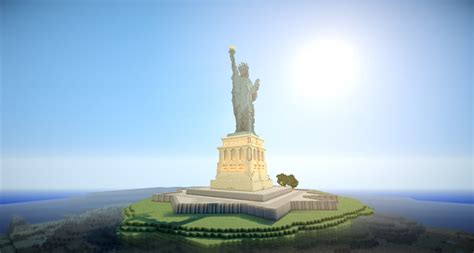 Never Seen Before Minecrafts Best Buildings Statue Of Liberty Youtube
