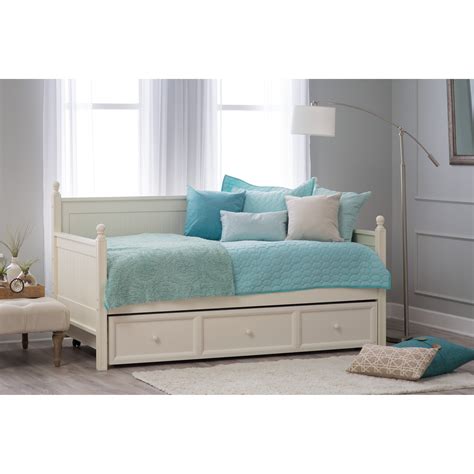 The most common daybed with storage material is cotton. Belham Living Casey Daybed - White - Daybeds at Hayneedle