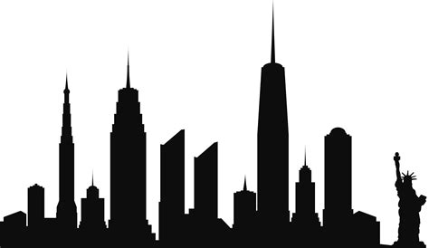 New York City Skyline Silhouette At Getdrawings Free Download