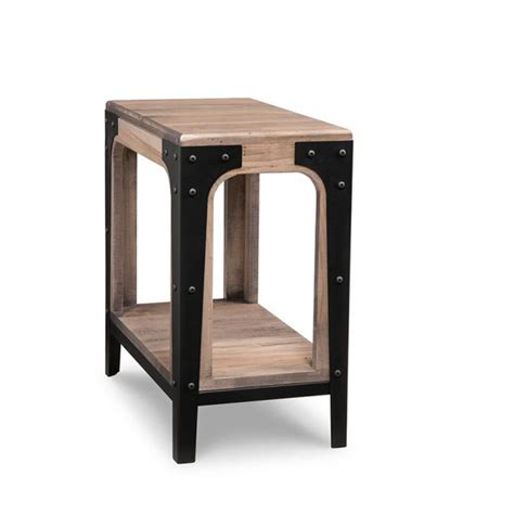 Oak wood and metal.kitchen chairside lampshades. Portland Chairside Table - Fanny's Furniture Kelowna, BC
