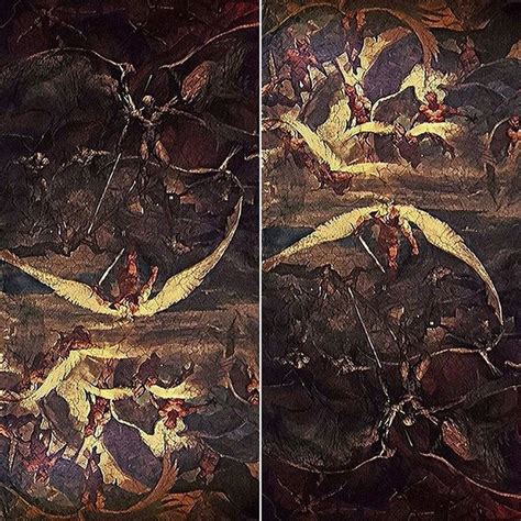 Batman Vs Superman Painting Angels And Demons Visual Motley
