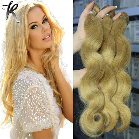 Honey Blonde Malaysian Hair Extensions 4pcs Malaysian Body Wave Virgin