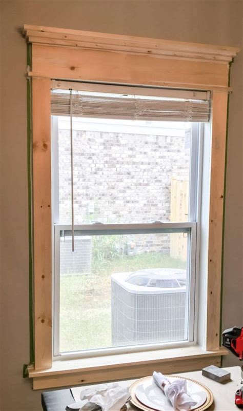 Farmhouse Window Trim With Curtains