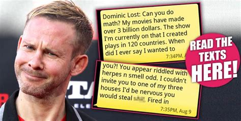 Lord Of The Jerks Dominic Monaghan Sent Vile And Lurid Texts To Dumb