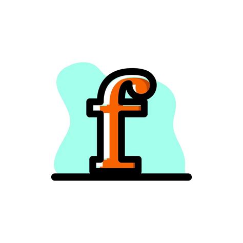 Lowercase Letter F Conceptual Vector Icon Design Illustration 2413165