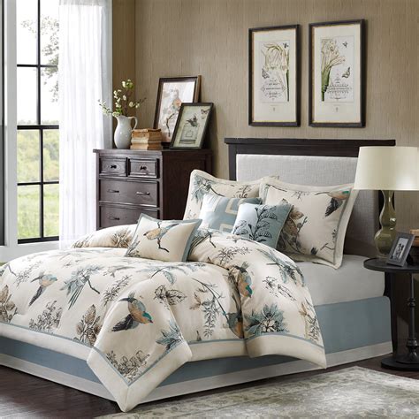 Queen comforter sets clearance walmart sears bedspreads teen. Madison Park Textiles Quincy 7 Piece Comforter Set, Queen ...