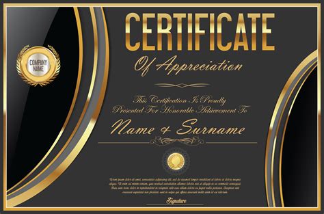 Certificate 428486 Vector Art At Vecteezy