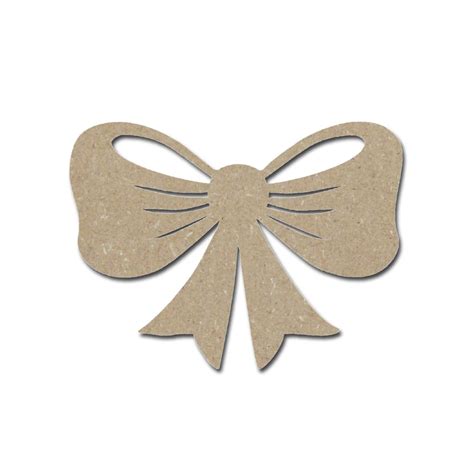 Bow Shape Unfinished Wood Craft Cutouts - Artistic Craft Supply ...