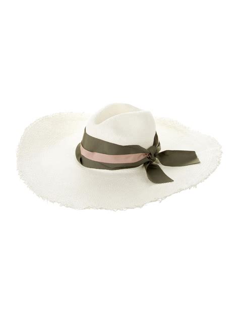 Sensi Studio Raffia Long Brim Panama Hat Gem