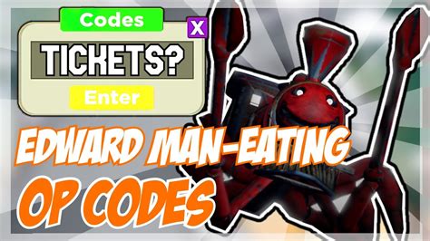 New Roblox Edward The Man Eating Train Codes Youtube