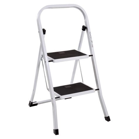 Mllieroo 2 Step Ladder Folding Step Stool Steel Step Ladders With