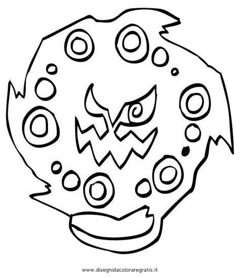 Disegno pokemon_Spiritomb: personaggio cartone animato da colorare