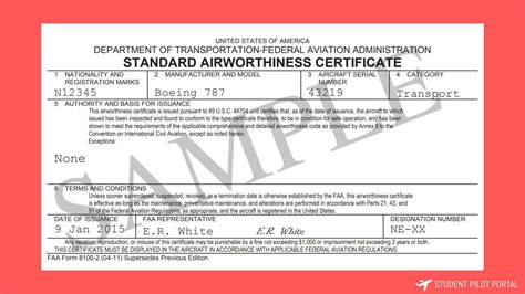 Airworthiness Certificate Requirements Tutoreorg Master Of Documents