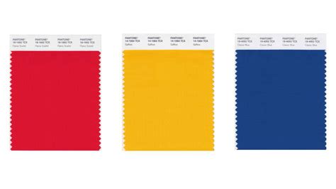 Spring Colors 2020 Pantone Leads With Flame Scarlet Saffron Blue