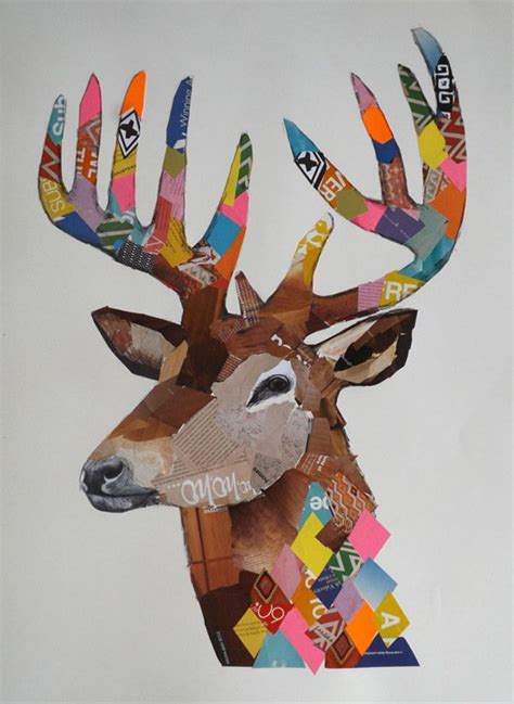 Deer Collage And Modern Artists On Pinterest
