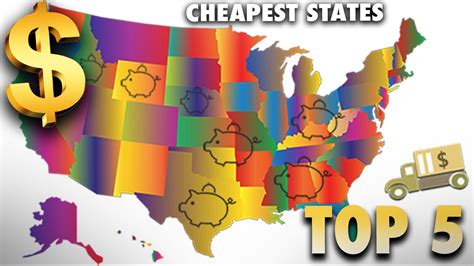 5 Of The Cheapest States To Live In 2021 Update Youtube