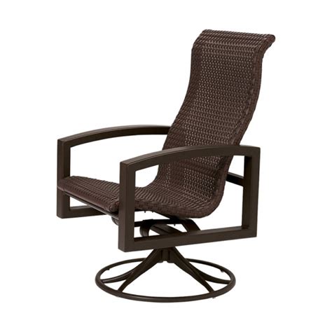 High Back Swivel Rocker Patio Chairs Furniture Tropitone Lakeside Woven