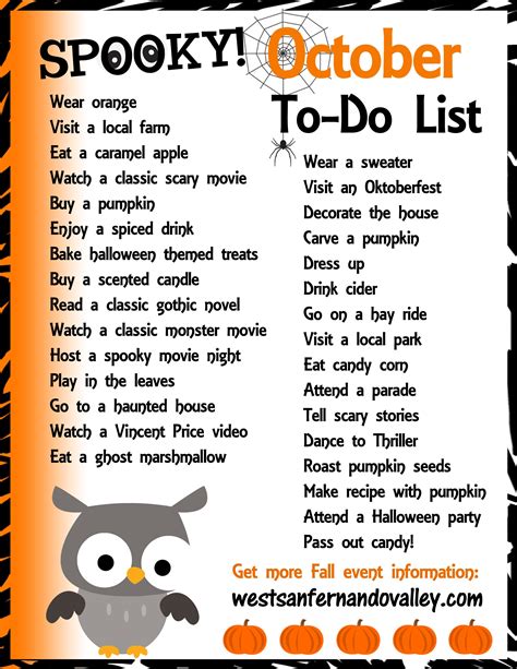 October To Do List 31 Fun Things To Get In The Fall Season Spirit