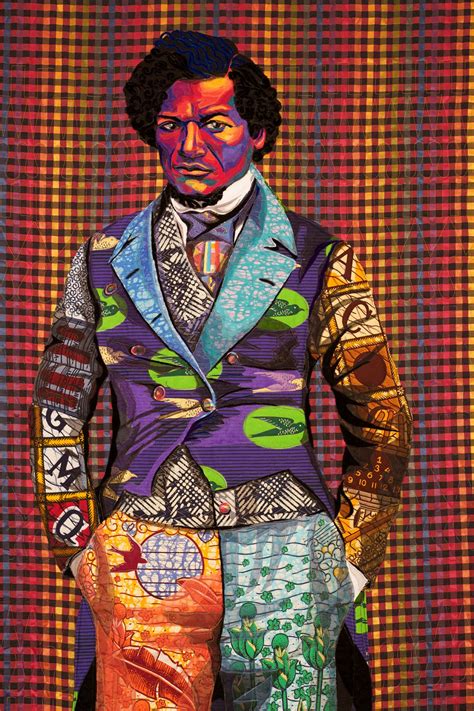 Bisa Butlers Beautiful Quilted Portraits Of Frederick Douglass Nina