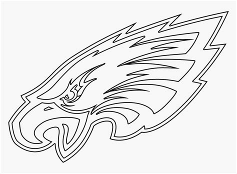 Flags, emblems and logos coloring book. Philadelphia Eagles Logo Coloring Page, HD Png Download ...
