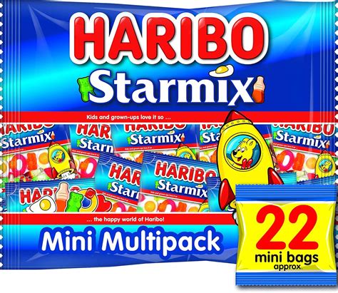 Haribo Starmix Multipack Mini Bag Sweets 22 X 16g Uk Grocery