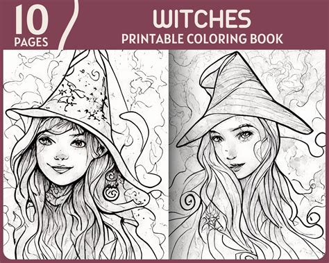 Coloring Pages Of Witches