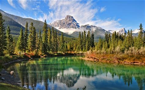 Naturkulisse Des Kanadischen Waldsee Hintergrundbilder Natur Und