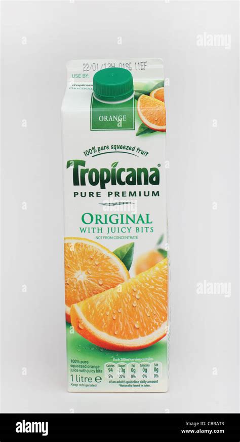 Tropicana Original Orange Juice Stock Photo Alamy