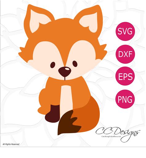 Free Fox Svg Cut File Cute Woodland Animal Svg Cut Files