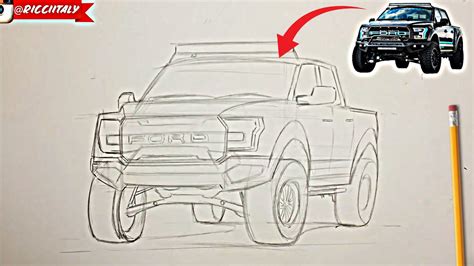 Como Dibujar Un Auto Como Dibujar Autos Ford Raptor 150 YouTube