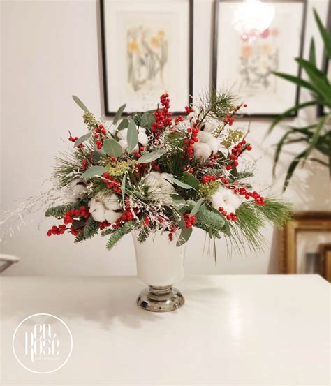 Aranjament Floral De Iarnă White Christmas Enrose