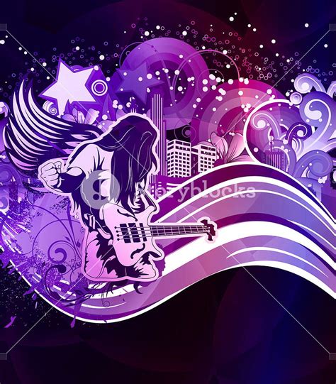 Vector Music Poster With Guitar Player Royalty Stock Storyblocks Hd