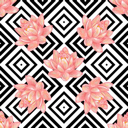 Download 792 lotus floral free vectors. Seamless Floral Pattern Background With Tropical Pink ...
