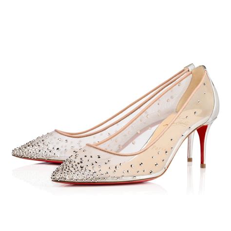 Christian Louboutin Follies Strass Version Silver Strass Women