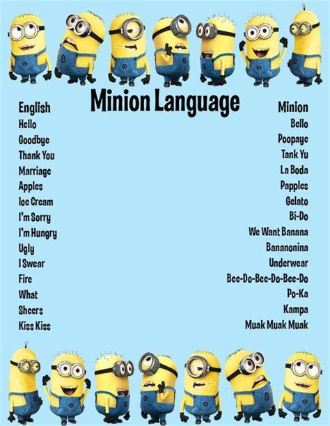 Minion Language Rlanguage