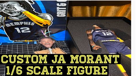 Custom Ja Morant 16 Scale Enterbay Style Figure Rooted Hair Most