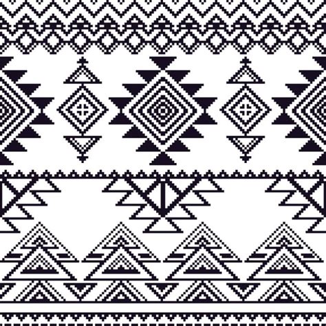 Free Vector Aztec Pattern Without Color