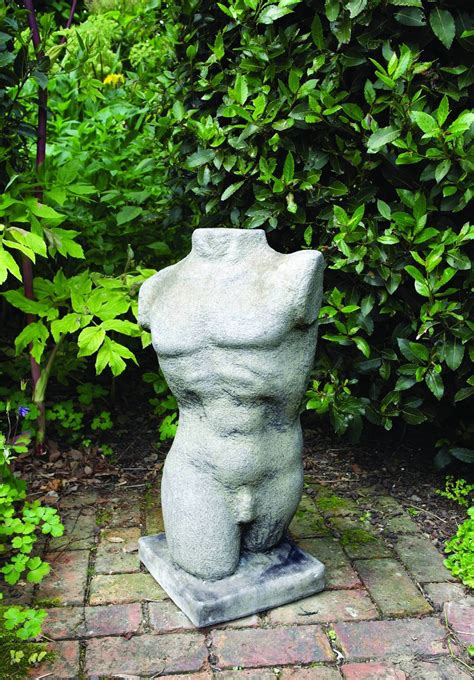 Male Torso Garden Statue Free Uk Delivery