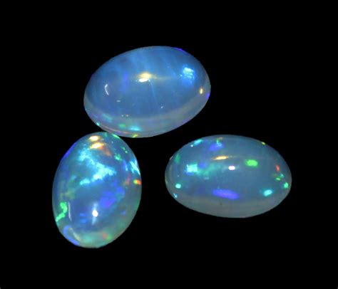 Blue Flashy Fire Ethiopian Opal Cabochon Gemstone For Making Etsy
