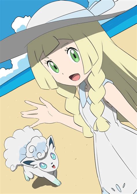 Lillie And Alolan Vulpix Pokemon And More Drawn By Ia Ilwmael