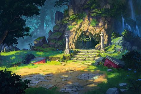 -- Share via Artstation iOS App, Artstation © 2016 | Environment concept art, Jungle art, Game ...