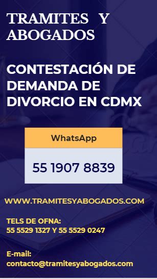Contestacion De Demanda De Divorcio En La Cdmx Abogados Para Divorcios