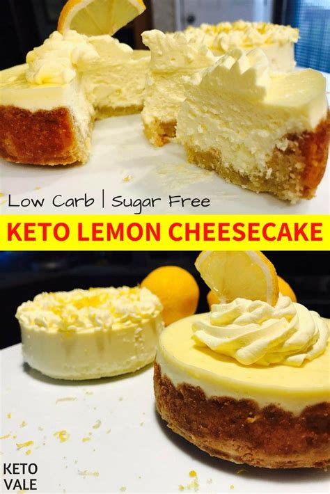 Keto Lemon Cheesecake With Almond Crust Low Carb Recipe Ketovale