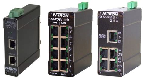 Red Lion N Tron Industrial Power Over Ethernet Products
