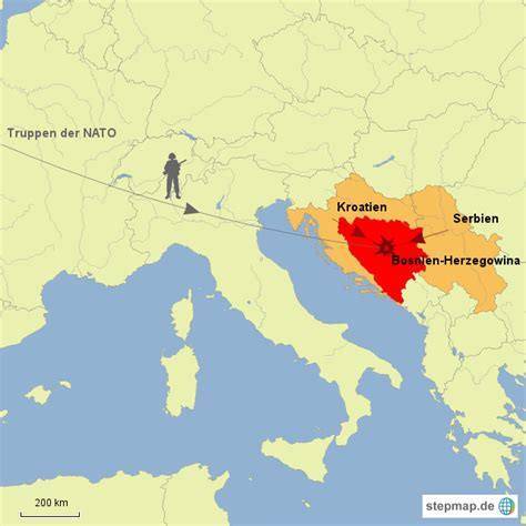 Bosnienkrieg von SchuelerC - Landkarte für die Welt
