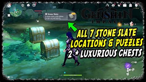 Tsurumi Island All Stone Slate Locations Puzzle Guide Luxurious Chests Genshin Impact