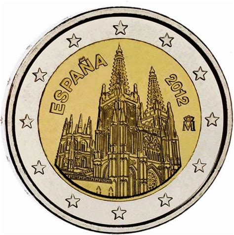 2 Euro Spain 2012 Burgos Cathedral2 Euro Commemorative Coins Euro